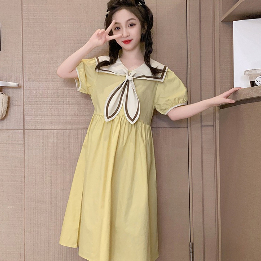 Đầm Công Chúa Phong Cách Hàn Quốc Thời Trang Mùa Hè Cho Bé Gái 3-14 Tuổi