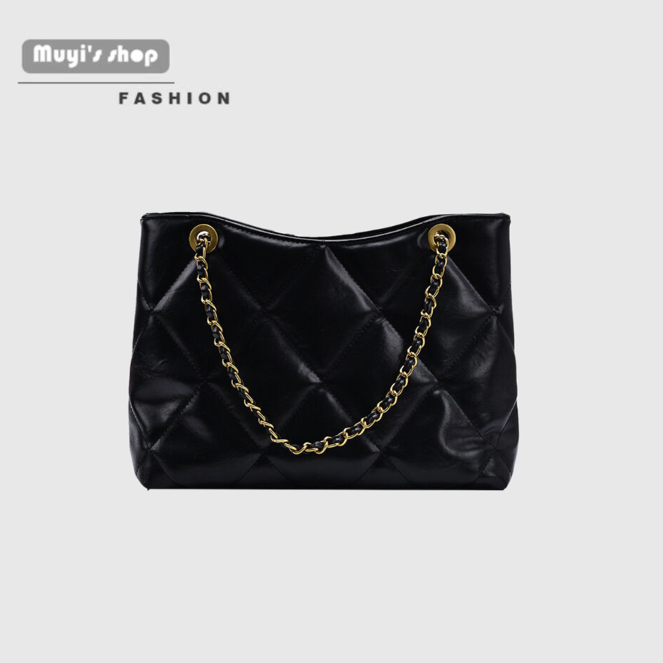 Túi Xách Da Cừu Đính Kim Cương Giả Cao Cấp Thời Trang