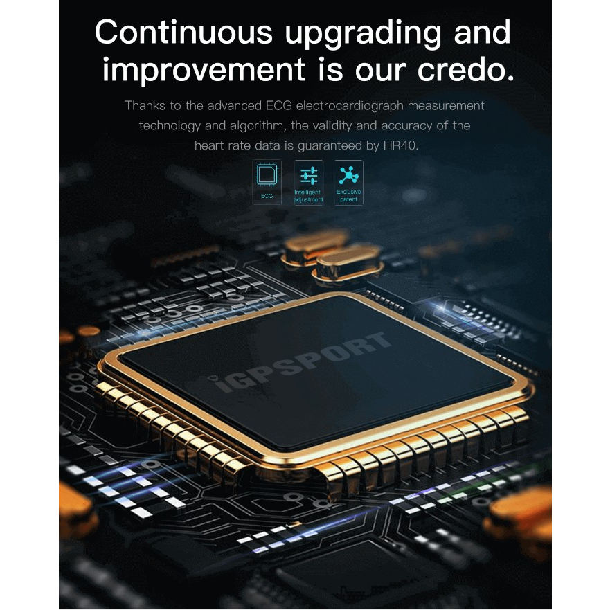 GARMIN Dây Đeo Ngực Theo Dõi Nhịp Tim IGPSPORT HR40 + Bluetooth IPX7