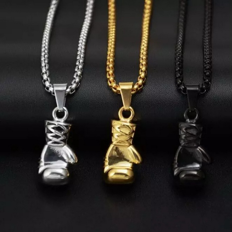 Vòng cổ Mặt Hình Găng Tay Boxing Bằng Thép Không Gỉ