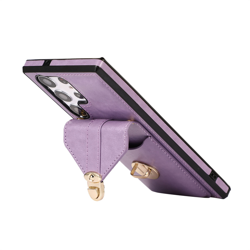 Ốp Điện Thoại Kiểu Ví Tiền Có Dây Đeo Vai Cho Samsung Galaxy Note 10 20 S10 S23 Plus + Pro Ultra