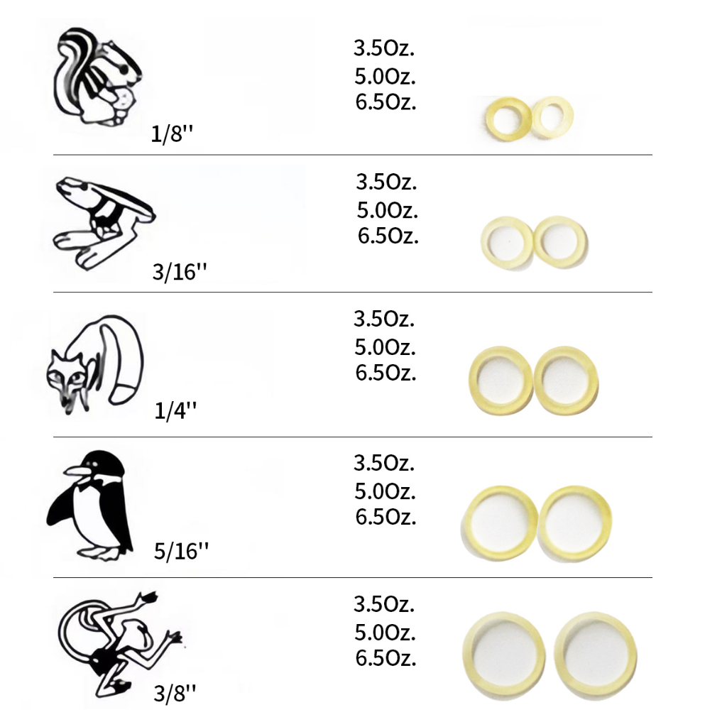 Hàng Có Sẵn ~ 10 Gói 1000 Dây Thun Buộc Tóc Công Viên Sở Thú Ready Stock~10Packs 1000pcs Zoo Park Latex Elastic bands