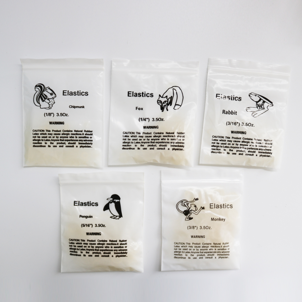 Hàng Có Sẵn ~ 10 Gói 1000 Dây Thun Buộc Tóc Công Viên Sở Thú Ready Stock~10Packs 1000pcs Zoo Park Latex Elastic bands