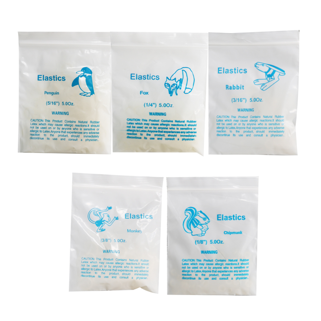 Hàng Có Sẵn ~ 10 Gói 1000 Dây Thun Buộc Tóc Công Viên Sở Thú Ready Stock~10Packs 1000pcs Zoo Park Latex Elastic bands