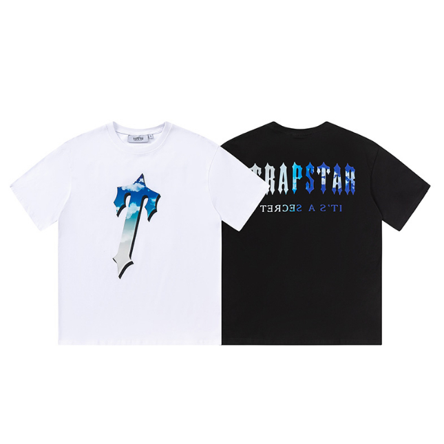 Áo thun ngắn tay Cotton nguyên chất Trapstar Nam Nữ 0524