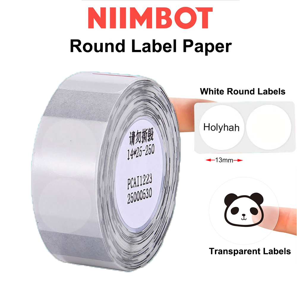 [Dòng Tròn] Giấy Nhãn Tròn Cho NIIMBOT D11 / D110 / D101 / H1S Nhãn Máy In Giá Thẻ Giấy Tự Dính Nhãn