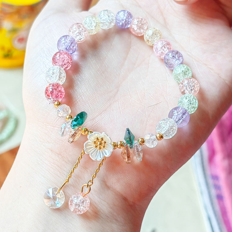 Vòng Đeo Tay Họa Tiết Hoa Cúc Vỏ Sò Thời Trang Dành Cho Nữ