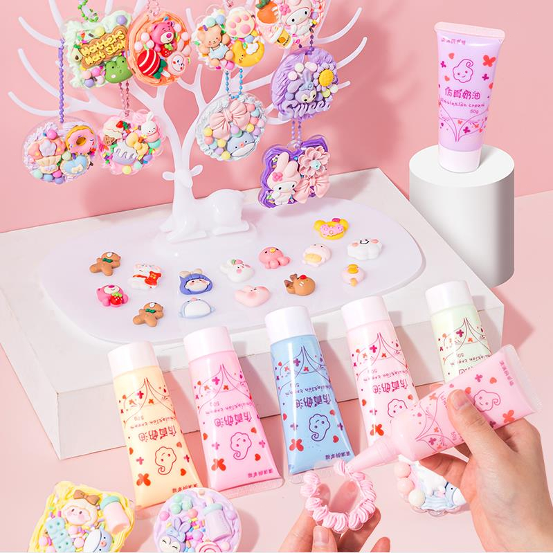 Keo Dán Trang Trí Điện Thoại / Kem Giả Kem 50g Keo Dán diy