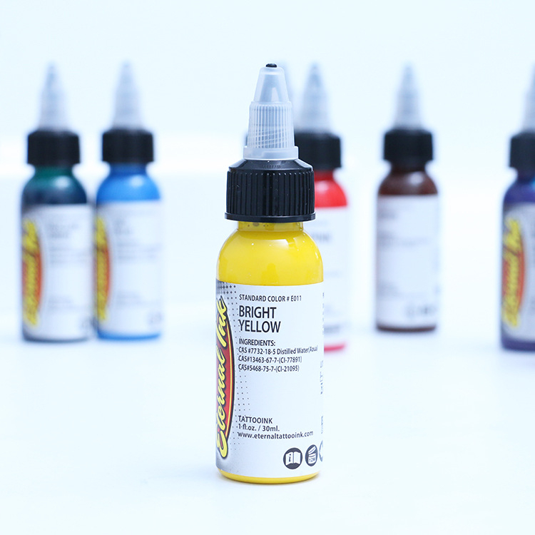 Mực xăm 30ml để thực hành Sắc tố cao Màu sắc lâu trôi cho người mới bắt đầu