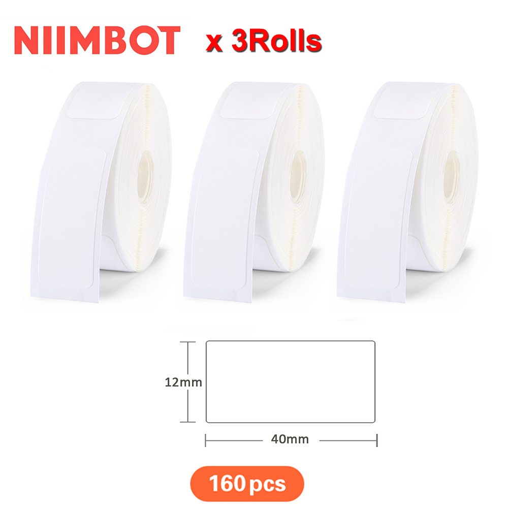 3 Cuộn NIIMBOT D11 Nhãn Dán Nhãn Tên In Giấy Nhiệt Tổ Chức Mạng Chống Thấm Nước Chống Rách Băng Nhiệ