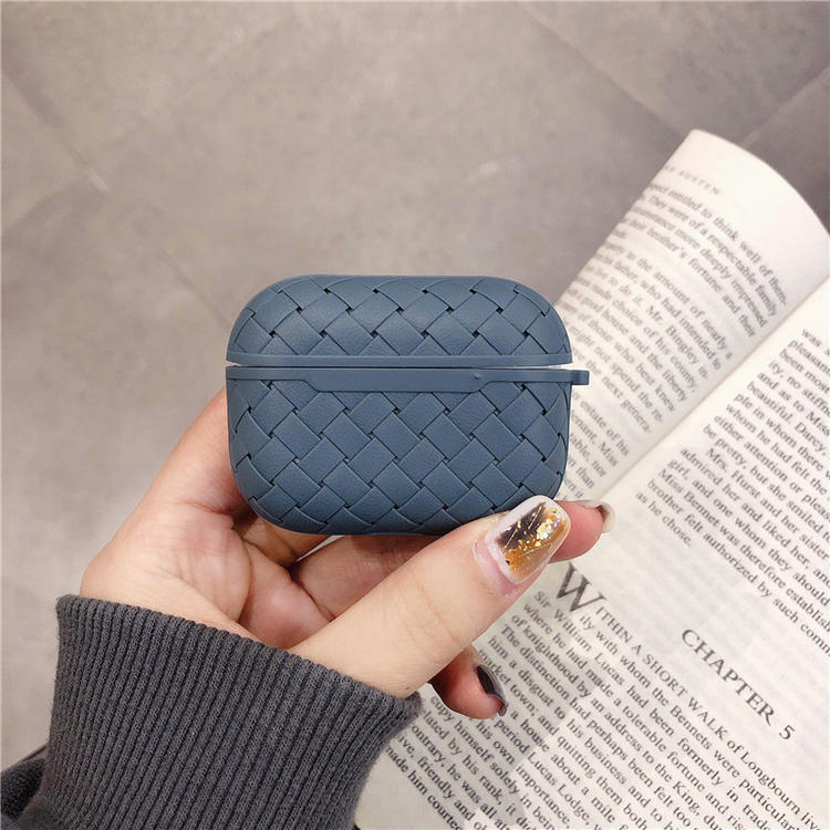 Vỏ Bảo Vệ Hộp Sạc Tai nghe không dây AirPods 1 2 3 4 Pro inPods i12 Bằng Chất Liệu Mềm Chống Sốc Họa Tiết Dệt Màu
