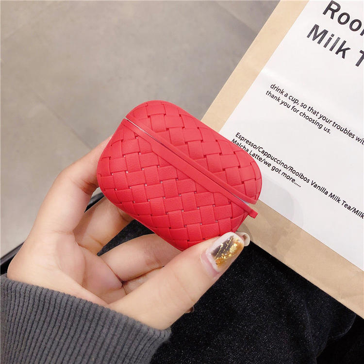 Vỏ Bảo Vệ Hộp Sạc Tai nghe không dây AirPods 1 2 3 4 Pro inPods i12 Bằng Chất Liệu Mềm Chống Sốc Họa Tiết Dệt Màu