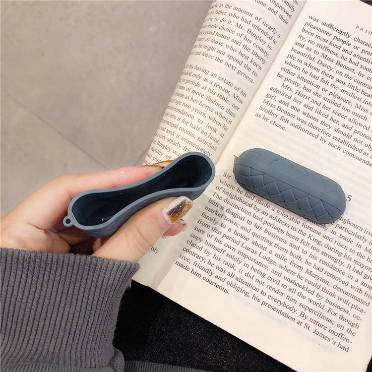 Vỏ Bảo Vệ Hộp Sạc Tai nghe không dây AirPods 1 2 3 4 Pro inPods i12 Bằng Chất Liệu Mềm Chống Sốc Họa Tiết Dệt Màu