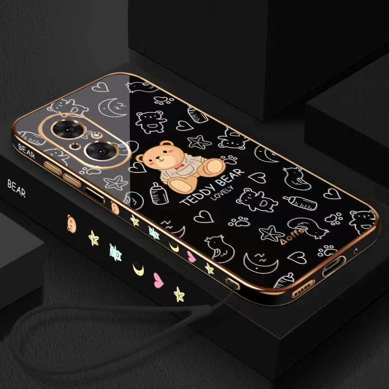 Ốp lưng Realme Narzo 50i Prime Narzo 50A Narzo 20 Narzo 50i Narzo 30A Narzo 50A Prime Narzo 30 Pro Narzo 30 5G ốp lưng TPU thời trang cao cấp nhỏ chai sữa gấu chống rơi trường hợp điện thoại