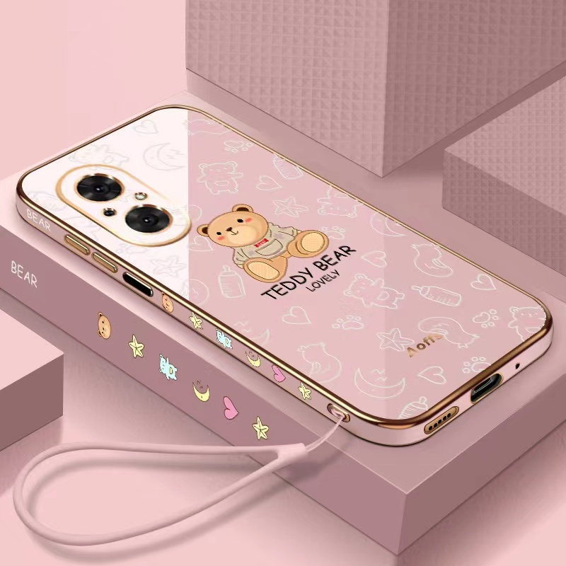 Ốp lưng Realme Narzo 50i Prime Narzo 50A Narzo 20 Narzo 50i Narzo 30A Narzo 50A Prime Narzo 30 Pro Narzo 30 5G ốp lưng TPU thời trang cao cấp nhỏ chai sữa gấu chống rơi trường hợp điện thoại