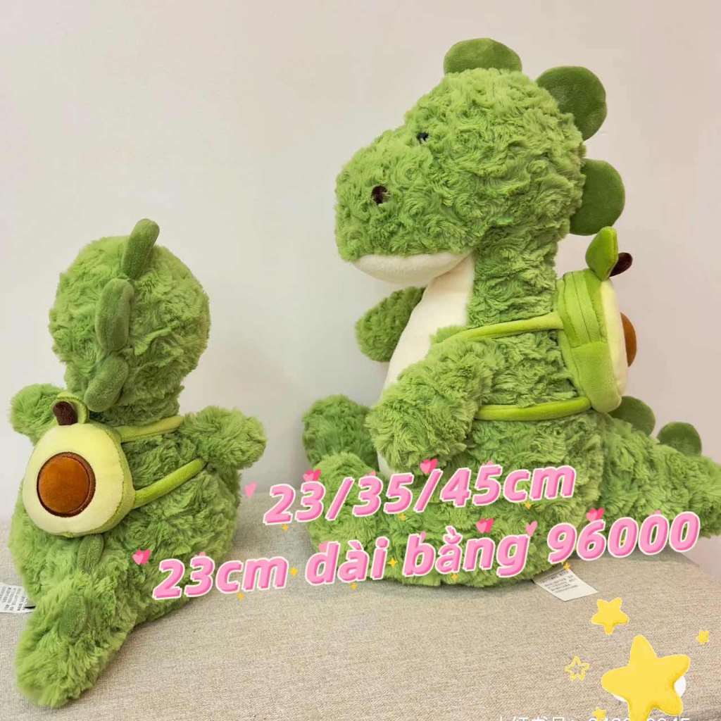🌟23/35/45cm🌟Gấu bông khủng long thú nhồi bông khủng long khủng long nhồi bông có con trái bơ dễ thương êm mịn