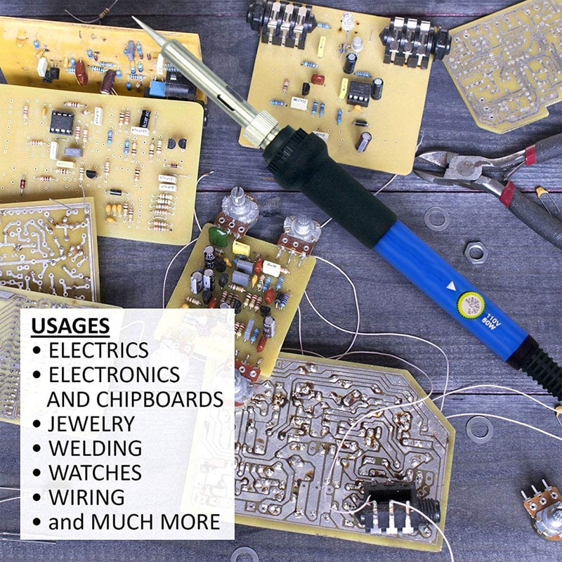 60W 110V/220V Mẹo làm nóng bên ngoài Hàn điện hàn sắt Mẹo hàn bút chì