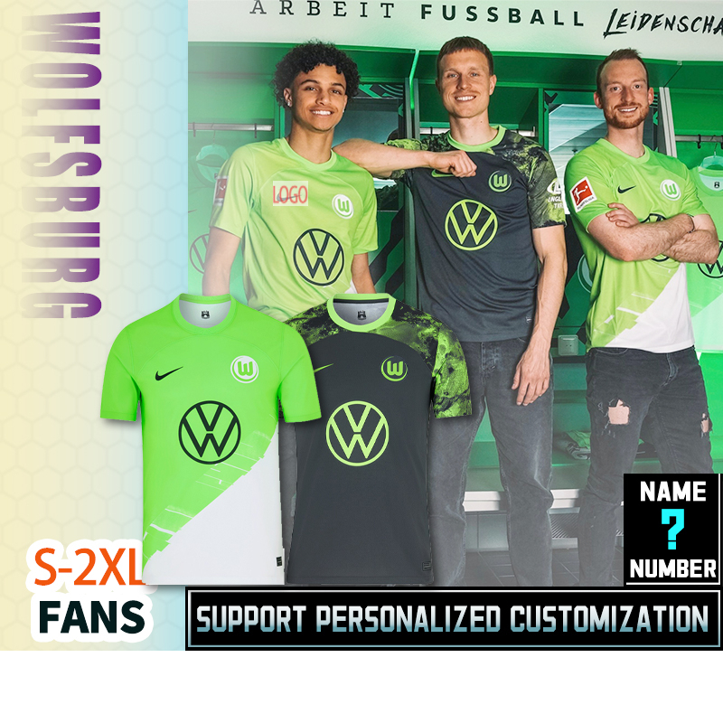 Áo Thun Bóng Đá Hình Wolfsburg Home / Away  Jersey S-XXL * Chất Lượng Cao *