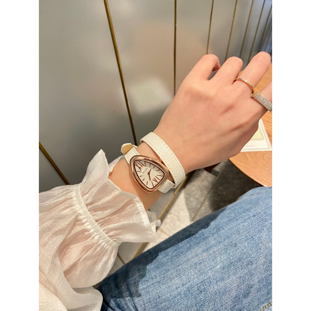 Đồng Hồ Bvl Máy Quartz Hai Vòng Tròn