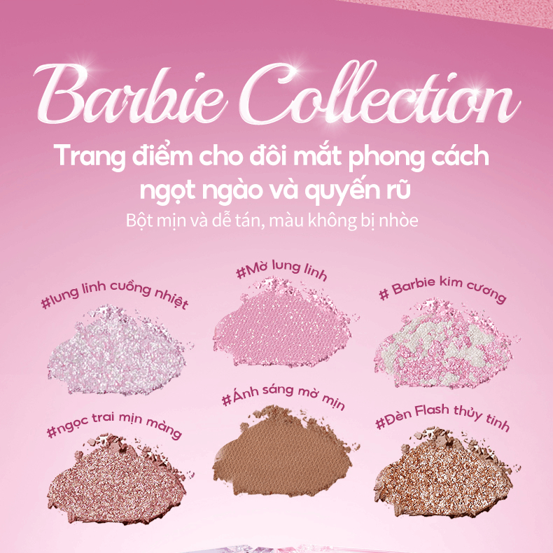 Colorkey Bảng phấn mắt 9 màu Barbie ngọt ngào