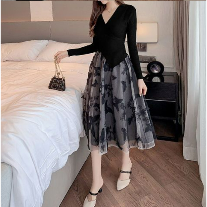 Chân Váy Lưới Hai Lớp Lưng Cao Co Giãn Thiết Kế Mới Xinh Xắn Thời Trang Dành Cho Nữ
