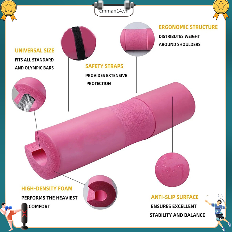 Bán hàng nóng Barbell Shoulder Pad Squat dày Nâng tạ Bảo vệ vai cổ