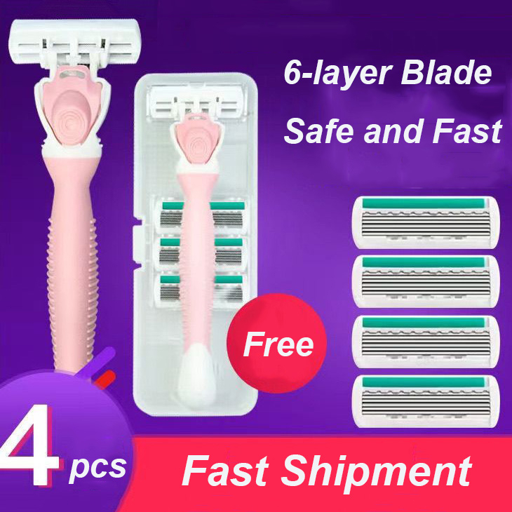 Dao Cạo Râu 6 Lớp Có Thể Thay Thế Đầu Lưỡi Dao Cạo (D631L)