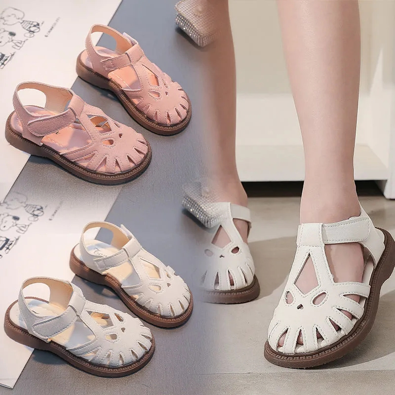 2-15 giày xăng đan đế mềm chống trượt cho bé giày công chúa thời trang cho nữ Giày sandal chống mòn thoáng khí cho bé