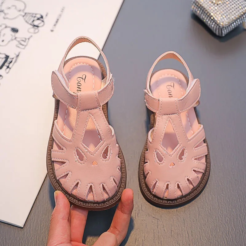 2-15 giày xăng đan đế mềm chống trượt cho bé giày công chúa thời trang cho nữ Giày sandal chống mòn thoáng khí cho bé