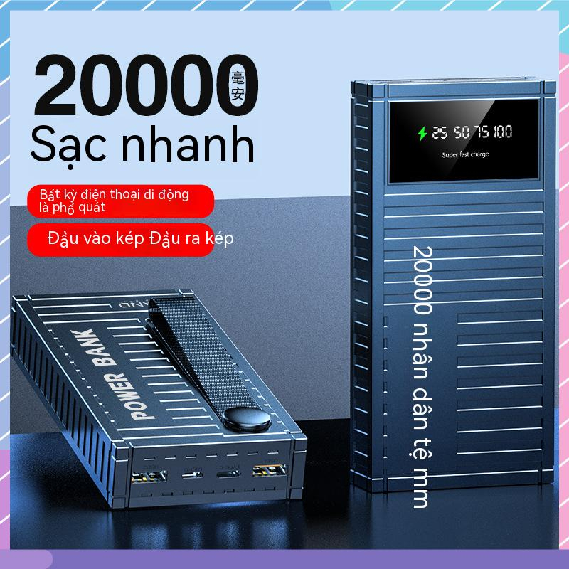 Pin Sạc Dự Phòng 10000 / 20000 / 30000mAH Bằng Kim Loại Nhiều Bề Mặt Cỡ Lớn Cho Samsung / Xiaomi / oppo / vivo