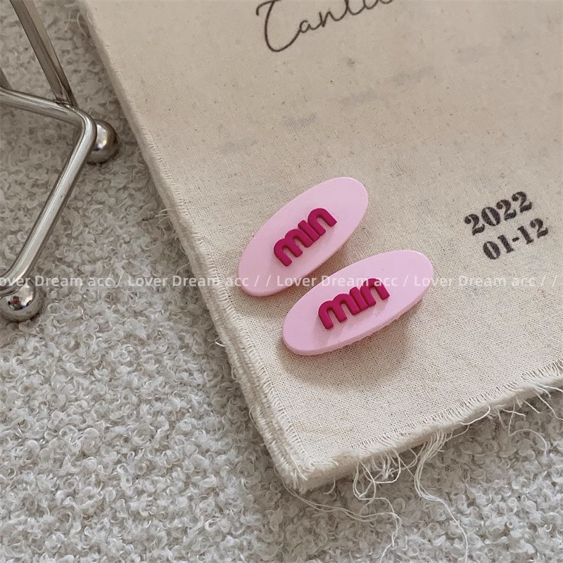 Kẹp Tóc mini In Chữ Phong Cách Hàn Quốc Thời Trang Cho Nữ Y2K