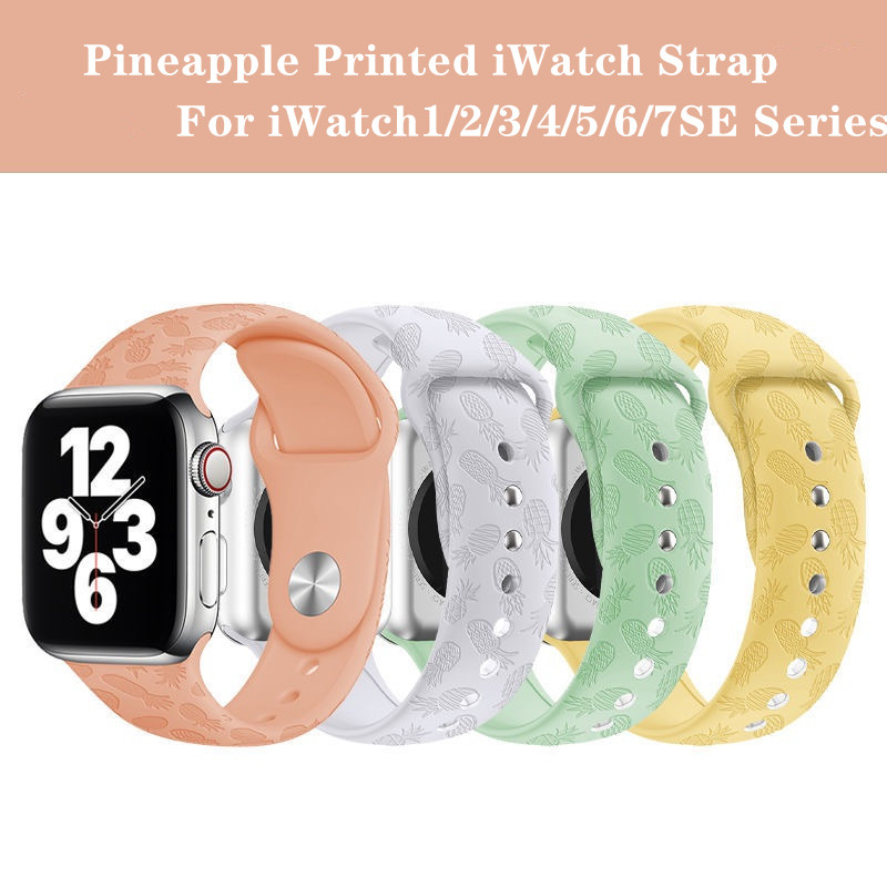 Dây Đeo Đồng Hồ Bằng Silicone Cho iWatch 7 / 6 / 5 / 4 / 3 / 2 / 1 / SE 38 / 40 / 41 / 42 / 44 / 45