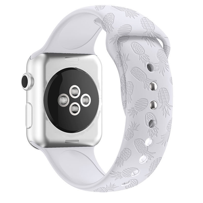 Dây Đeo Đồng Hồ Bằng Silicone Cho iWatch 7 / 6 / 5 / 4 / 3 / 2 / 1 / SE 38 / 40 / 41 / 42 / 44 / 45