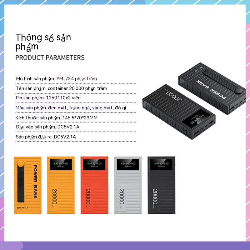 Pin Sạc Dự Phòng 10000 / 20000 / 30000mAH Bằng Kim Loại Nhiều Bề Mặt Cỡ Lớn Cho Samsung / Xiaomi / oppo / vivo