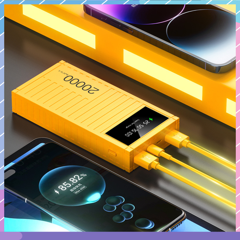 Pin Sạc Dự Phòng 10000 / 20000 / 30000mAH Bằng Kim Loại Nhiều Bề Mặt Cỡ Lớn Cho Samsung / Xiaomi / oppo / vivo