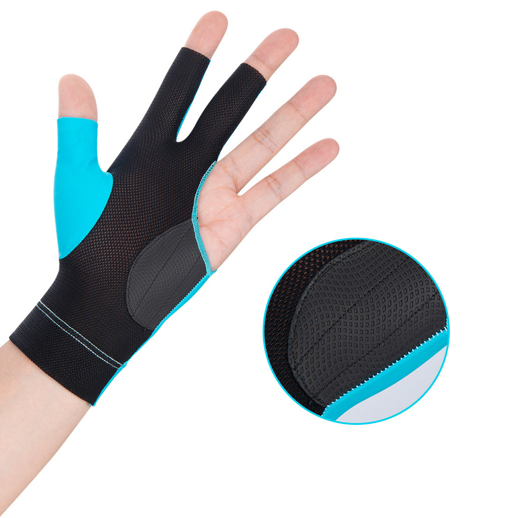 Găng Tay Trái Chơi Bida 3 Ngón Chống Trượt Thoáng Khí