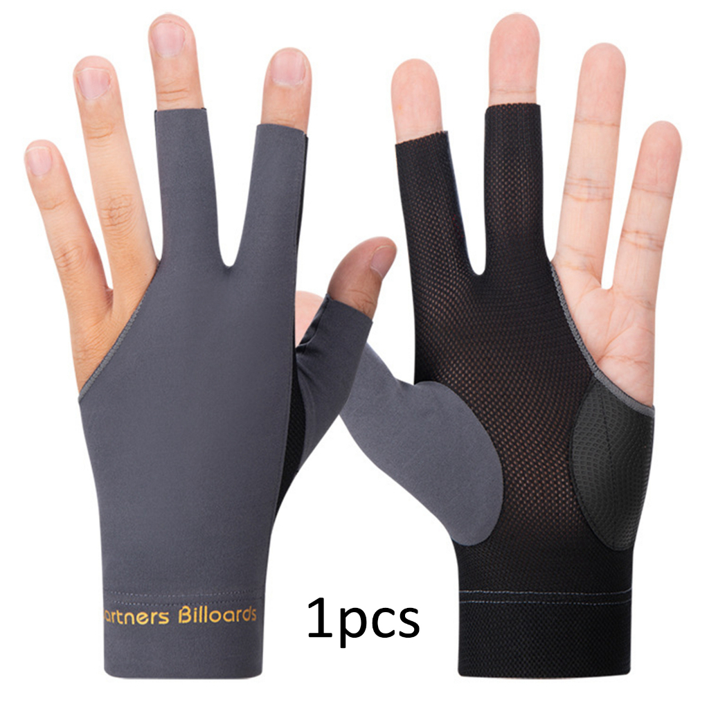 Găng Tay Trái Chơi Bida 3 Ngón Chống Trượt Thoáng Khí