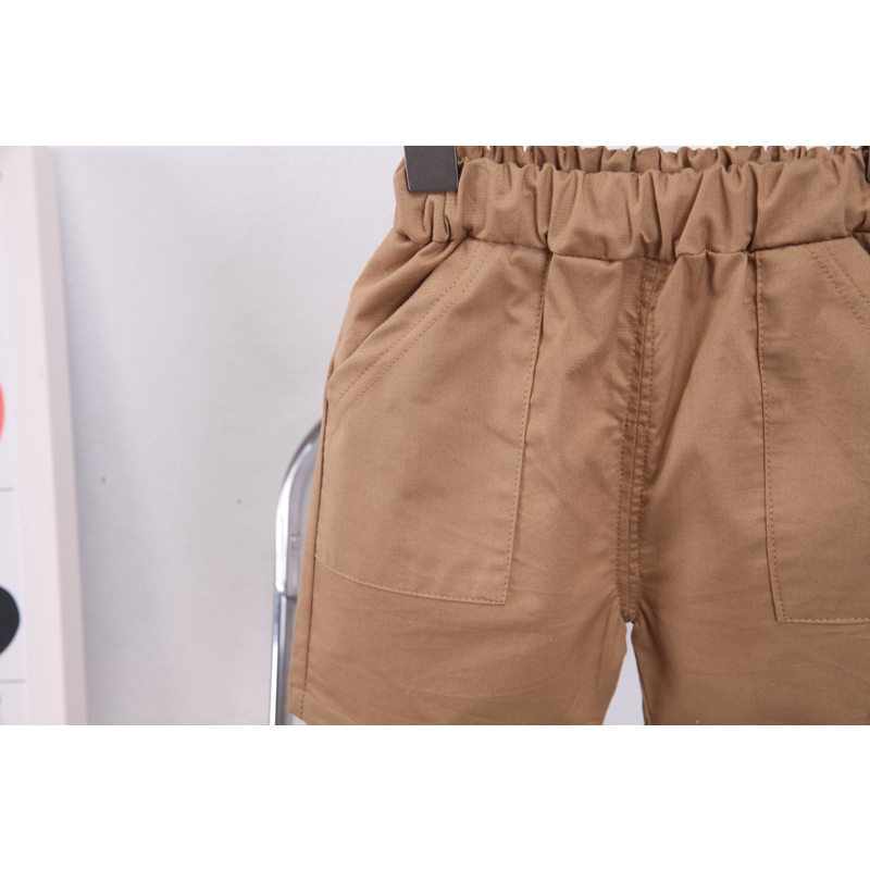 Set Áo Thun Polo + Quần Short Thời Trang Dễ Thương Cho Bé Trai 1-5 Tuổi