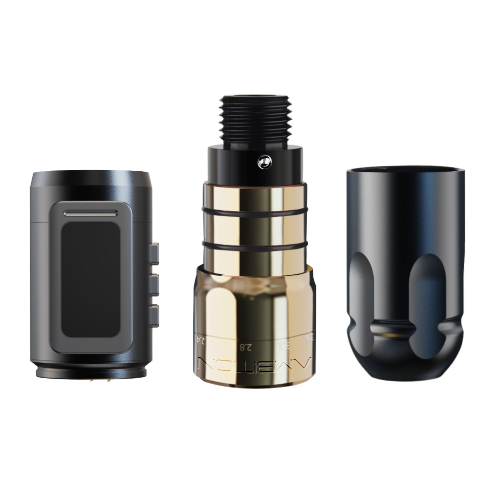 Bút xăm hình không dây 2400mAh Hộp mực xoay RCA Máy xăm Nét bút 2.0‑4.0mm Màn hình LED