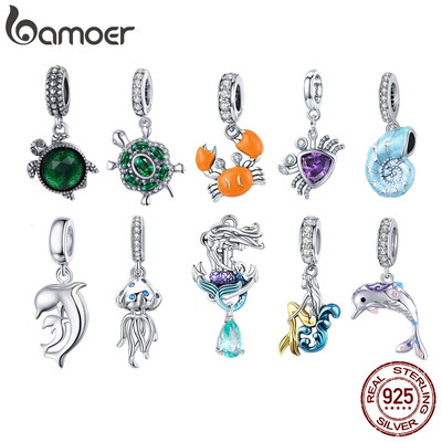 Hạt xâu chuỗi BAMOER Bạc 925 hình động vật biển SCC1031