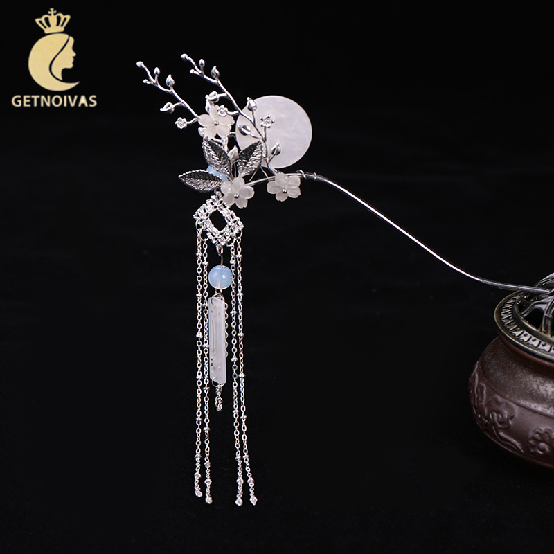 GETNOIVAS Kẹp tóc hình mặt trăng xinh xắn dành cho nữ