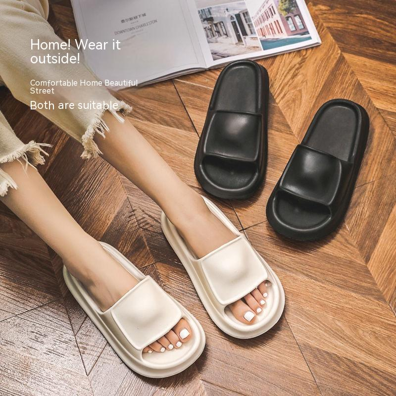 Dép Nhựa EVA Đế Mềm Chống Trượt Màu Trơn Thời Trang unisex