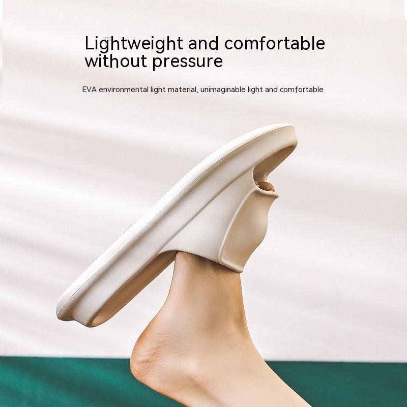 Dép Nhựa EVA Đế Mềm Chống Trượt Màu Trơn Thời Trang unisex