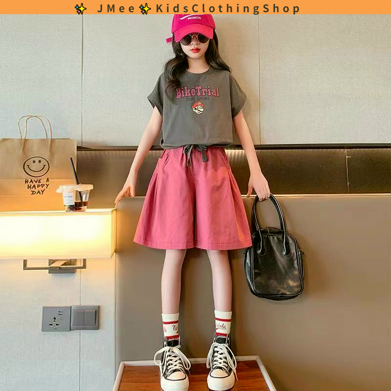 Set Đồ Thể Thao Thời Trang Hàn Quốc Cho Bé Gái 3-14 Tuổi