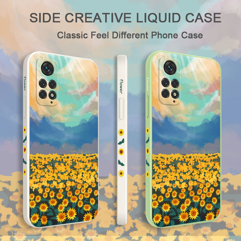 Ốp Điện Thoại Tpu Dẻo In Hình Hoa Hướng Dương Cầu Vồng Cho Xiaomi Redmi Note 12S 12 Pro PLus 4G 5G