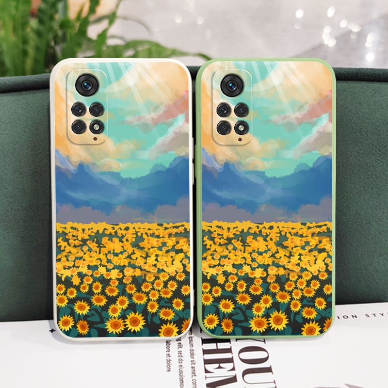 Ốp Điện Thoại Tpu Dẻo In Hình Hoa Hướng Dương Cầu Vồng Cho Xiaomi Redmi Note 12S 12 Pro PLus 4G 5G