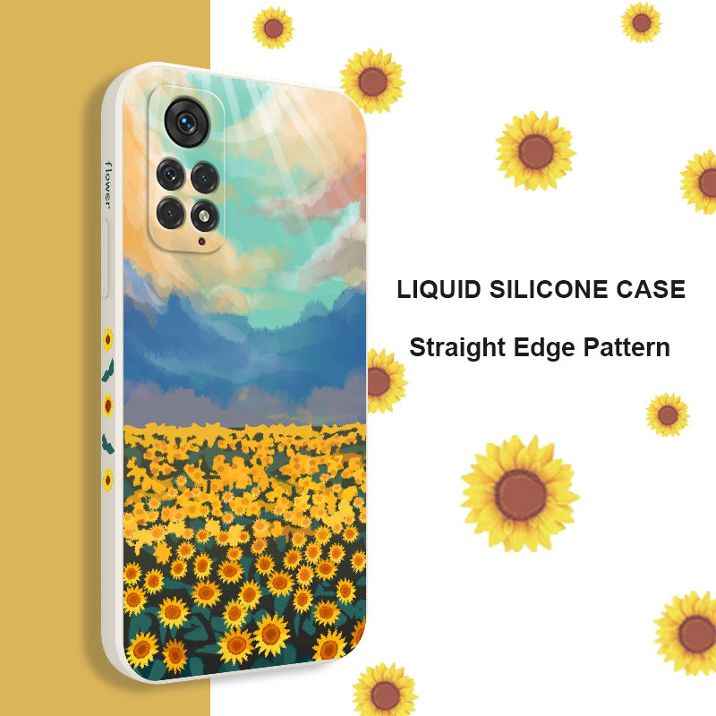 Ốp Điện Thoại Tpu Dẻo In Hình Hoa Hướng Dương Cầu Vồng Cho Xiaomi Redmi Note 12S 12 Pro PLus 4G 5G