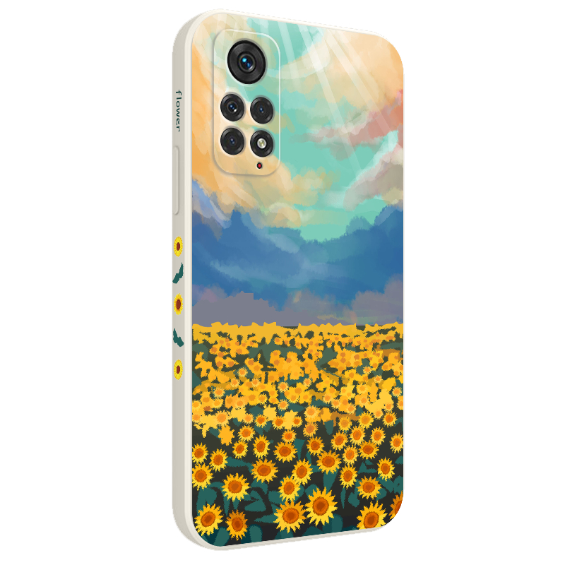 Ốp Điện Thoại Tpu Dẻo In Hình Hoa Hướng Dương Cầu Vồng Cho Xiaomi Redmi Note 12S 12 Pro PLus 4G 5G
