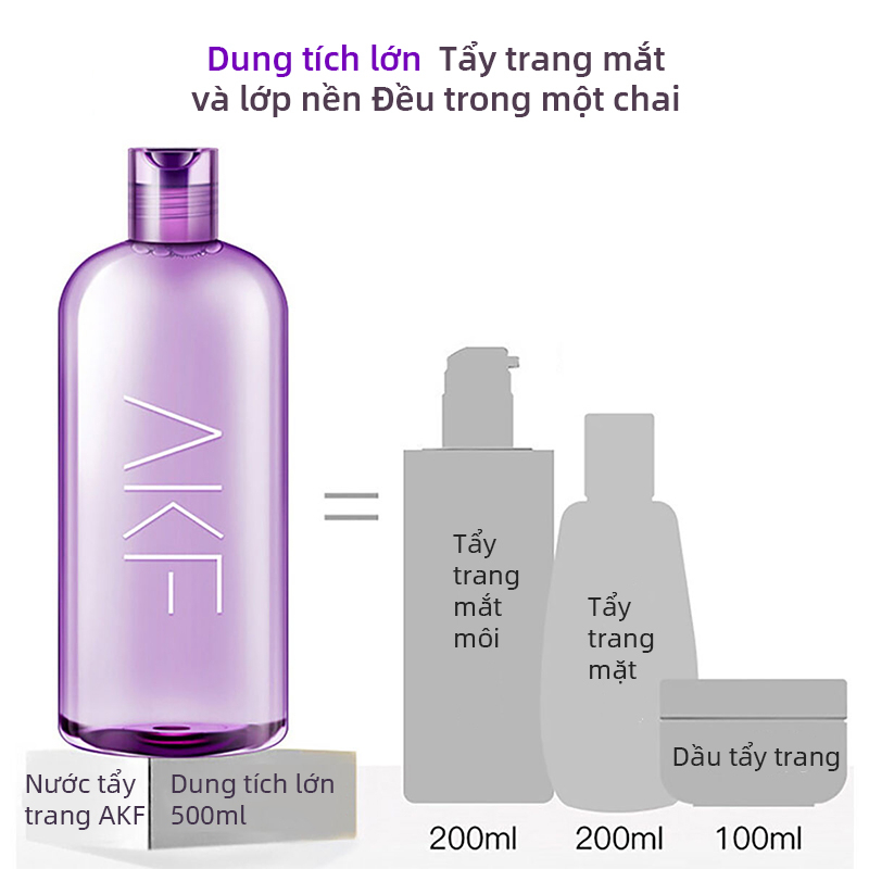 Nước tẩy trang AKF trang đa năng 3in1 dành cho mọi loại da 500ML
