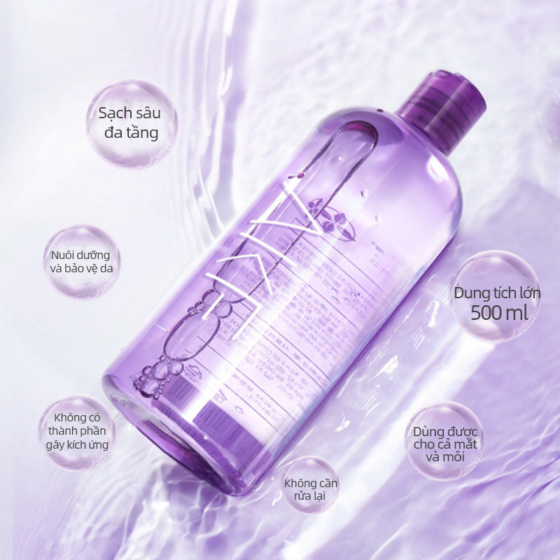 Nước tẩy trang AKF trang đa năng 3in1 dành cho mọi loại da 500ML